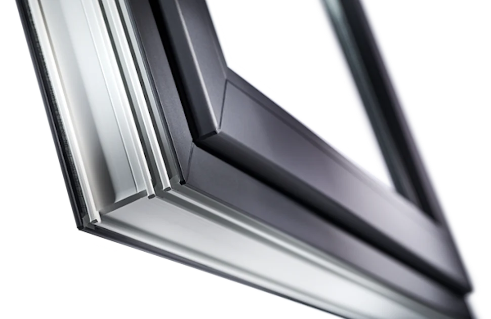 Zwarte kunststof kozijnen